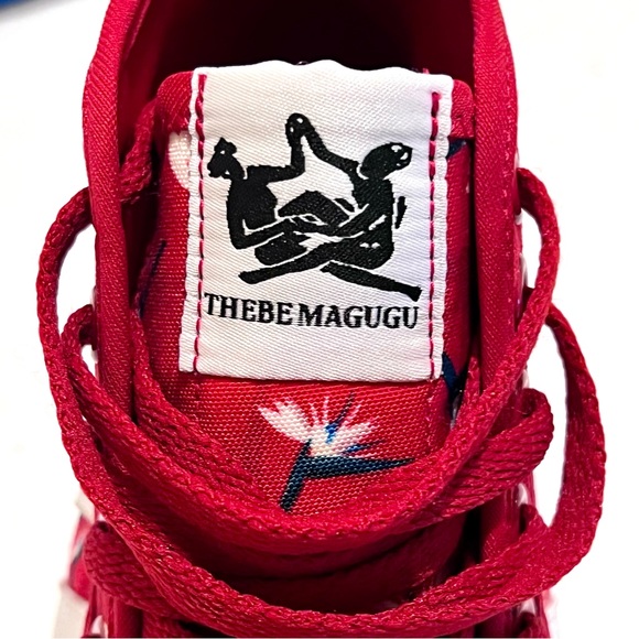 Adidas x Thebe Magugu Nizza Platform Mid Sneakers Size 9.5 Power Red/White/Black - Picture 7 of 15